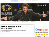 perfekte-dinnershows.de Webseite Vorschau