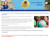 ursula-rahman-stiftung.de Webseite Vorschau