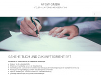 afsw.ch Webseite Vorschau