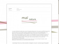 mai-nature.de Webseite Vorschau