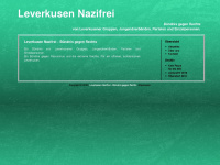 leverkusen-nazifrei.com Webseite Vorschau