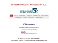 niederrheinischer-konzertchor.de Webseite Vorschau