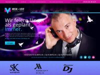 musik-licht.com Webseite Vorschau