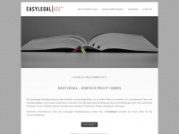 easylegal.ch Webseite Vorschau