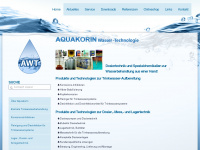 aquakorin.de Webseite Vorschau