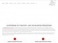 theaterpaedagogik-ausbildung.at Webseite Vorschau