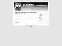 weiss-noise.de Webseite Vorschau