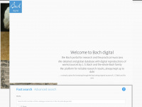 bach-digital.de Webseite Vorschau