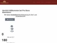 probono-mannheim.de Webseite Vorschau
