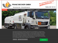 heizoel-franzbecker.de Webseite Vorschau