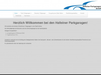 halleiner-parkgaragen.at Webseite Vorschau