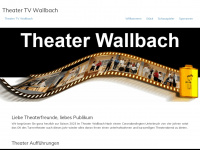 theater-tvwallbach.ch Webseite Vorschau
