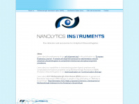 nanolytics-instruments.com Webseite Vorschau