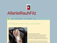 allerleirauhfilz.com Webseite Vorschau