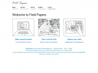 fieldpapers.org Webseite Vorschau