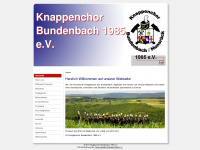 knappenchor-bundenbach.de Webseite Vorschau