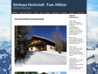 almhaushochrindl.com Webseite Vorschau