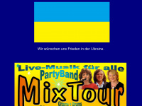 partyband-mixtour.de Webseite Vorschau