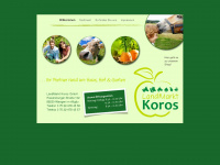 landmarkt-koros.de Webseite Vorschau