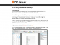 pdf-manager.de Webseite Vorschau