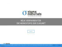 sigma-materials.de Webseite Vorschau