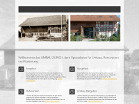umbau-zuerich.ch Webseite Vorschau
