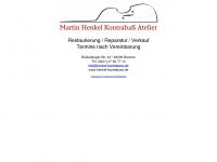 henkel-kontrabass.de Webseite Vorschau