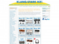 klangstarkhifi.de Webseite Vorschau