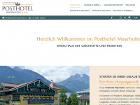 posthotel-mayrhofen.at Webseite Vorschau