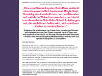 ovarialzyste.net Webseite Vorschau