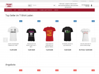t-shirt-laden.de Webseite Vorschau