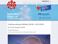 traditionsvolksfest-muehldorf.de Webseite Vorschau