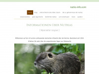 nutria-info.com Webseite Vorschau
