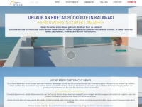 kalamaki-apartments.de Webseite Vorschau
