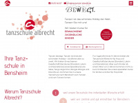 tanzschule-albrecht.de Webseite Vorschau
