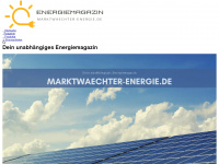 marktwaechter-energie.de Webseite Vorschau
