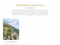 hinteregger-hotels.com Webseite Vorschau