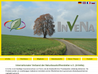 invena-naturbaustoffe.de Webseite Vorschau