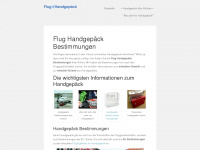 flug-handgepaeck.de Webseite Vorschau