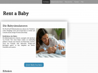 rent-a-baby.com Webseite Vorschau