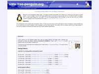 free-penguin.org Webseite Vorschau