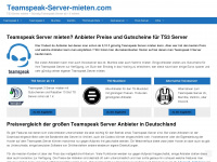 teamspeak-server-mieten.com Webseite Vorschau