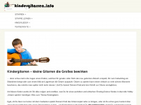 kindergitarren.info Webseite Vorschau