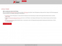 xsec.at Webseite Vorschau