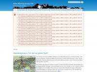 alpenquerung.info Webseite Vorschau