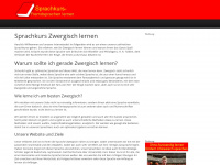 sprachkurs-zwergisch-lernen.de Webseite Vorschau