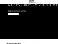 wurzer-solutions.at Webseite Vorschau