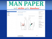 man-paper.de Webseite Vorschau
