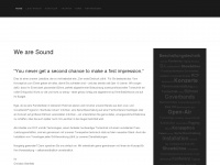 we-are-sound.de Webseite Vorschau