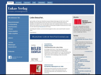 lukasverlag.com Webseite Vorschau